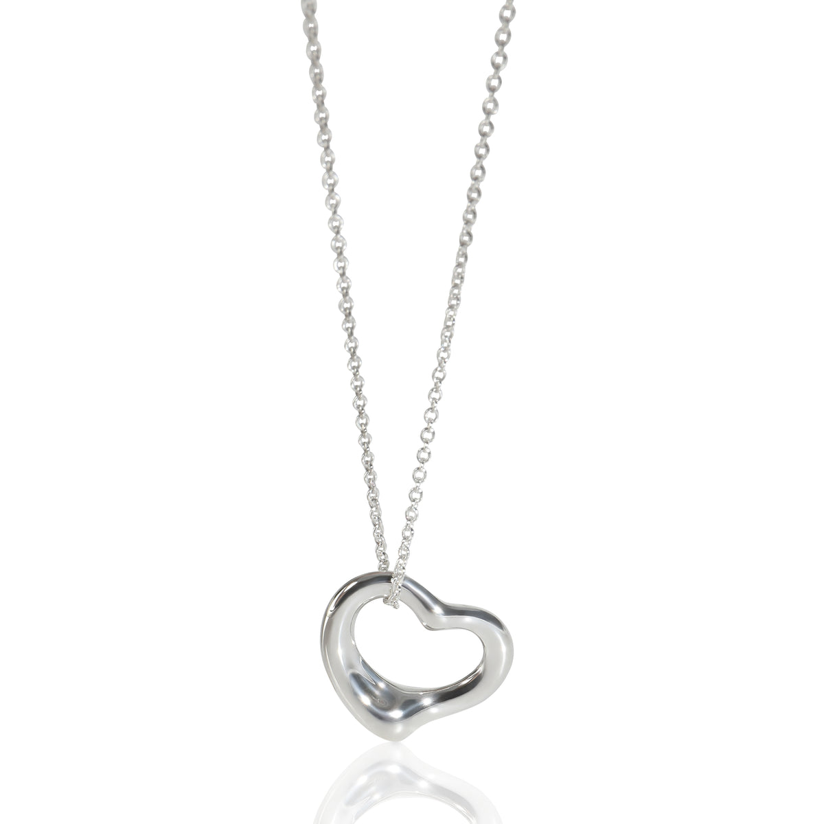 Tiffany & Co. Sterling Silver  Open Heart Pendant fv