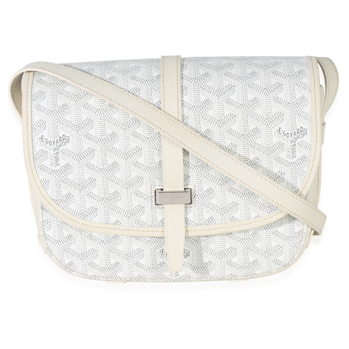 Goyard White ine Canvas Belvedere II PM Handbag id