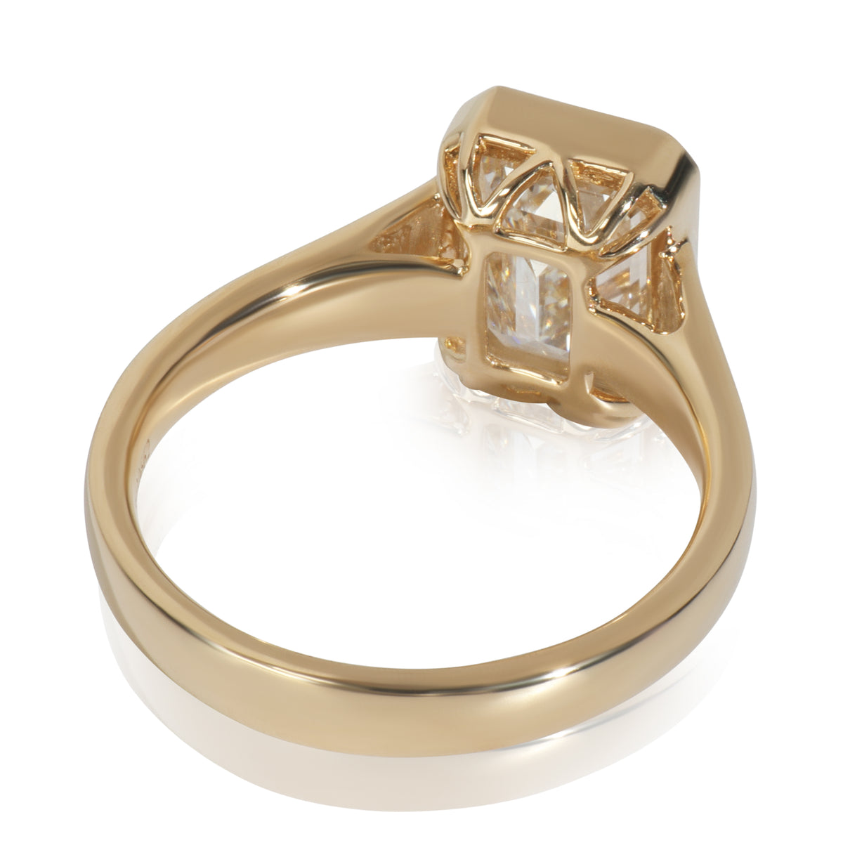 myGemma 3 ctw Yellow Gold Lab Grown Diamond Engagement Ring pv