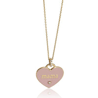 myGemma 14K Yellow Gold Pink Enamel & Diamond 