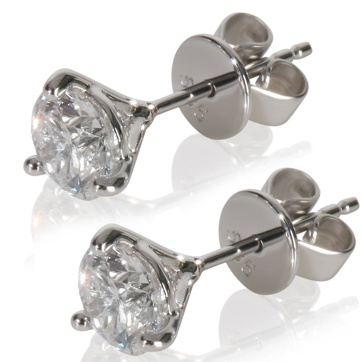 myGemma 1.52 ctw White Gold Lab Grown Diamond Earrings sv