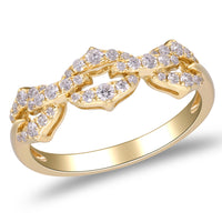 myGemma Yellow Gold Diamond Chain Link Ring pv