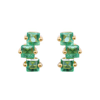 myGemma Yellow Gold Emerald Earrings fv