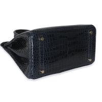 Hermès Bleu Marine Crocodile Porosus Birkin 30 GHW Handbag av