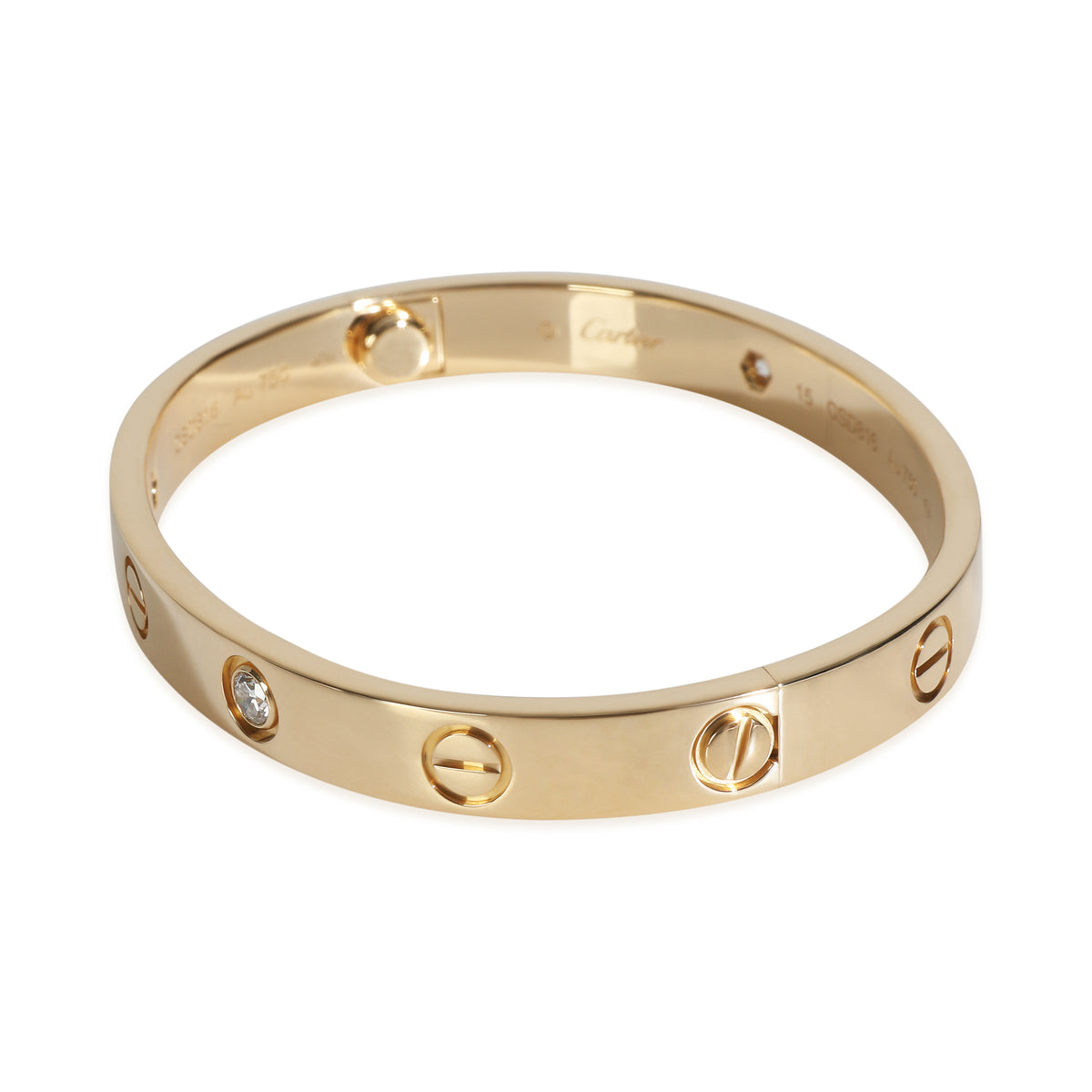 Cartier Yellow Gold Diamond Love Bracelet sv