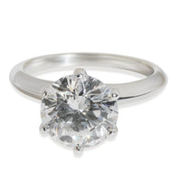 Tiffany & Co. 2.56 ct Round Brilliant Diamond Engagement Ring bv