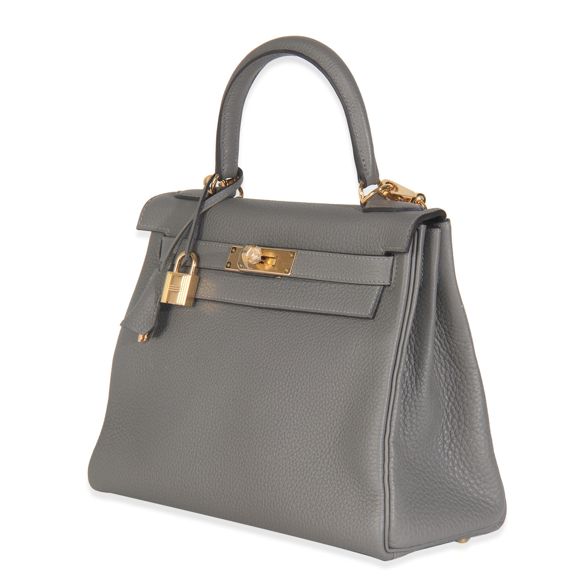 Hermès Etain Clemence Retourne Kelly 28 GHW Handbag av