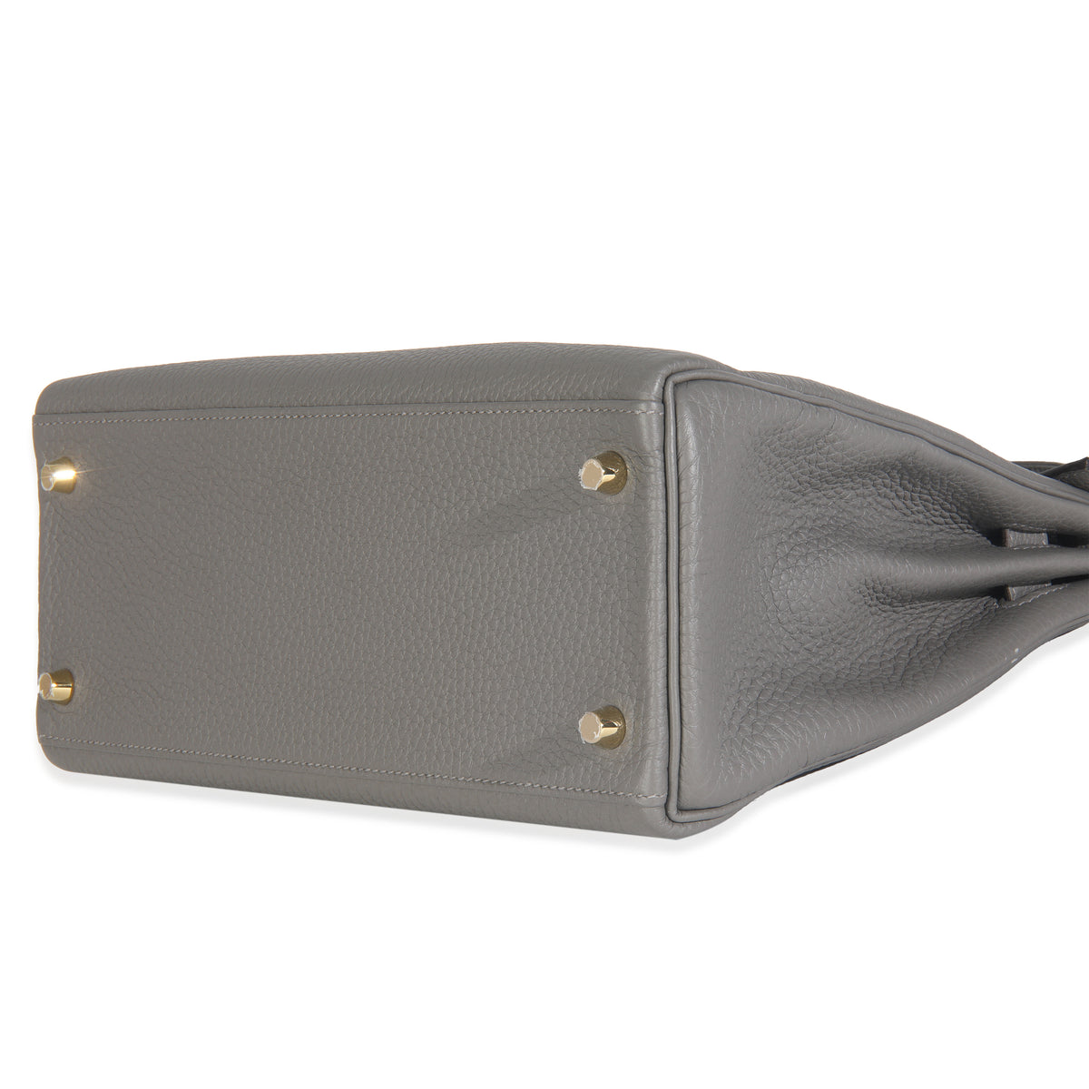 Hermès Etain Clemence Retourne Kelly 28 GHW Handbag box