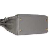 Hermès Etain Clemence Retourne Kelly 28 GHW Handbag clasp