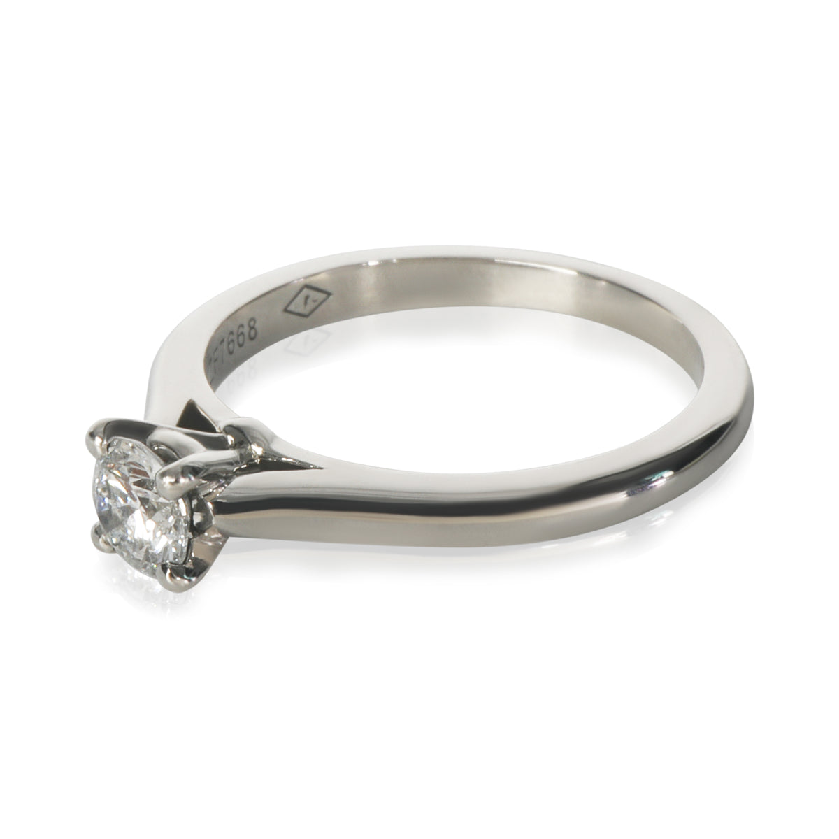 Cartier 0.33 ct Round Brilliant Diamond 1895 Engagement Ring sv