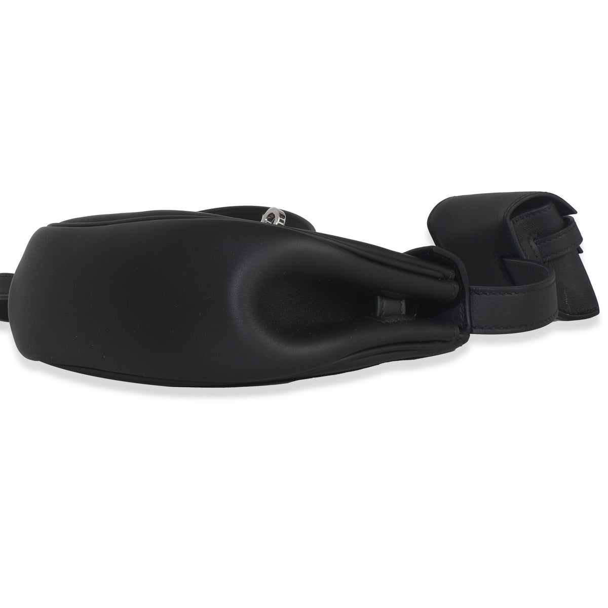 Hermès Black Swift Kelly Moove PHW Handbag clasp