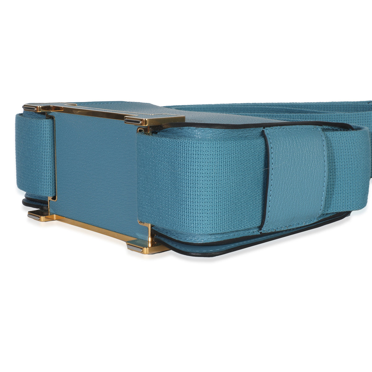 Hermès Bleu Jean Chevre Mysore Geta GHW Handbag box