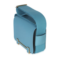 Hermès Bleu Jean Chevre Mysore Geta GHW Handbag bv