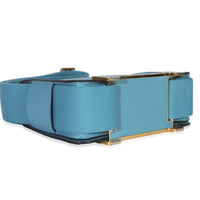 Hermès Bleu Jean Chevre Mysore Geta GHW Handbag clasp