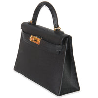 Hermès Black Epsom Sellier Mini Kelly II 20 GHW Handbag pv