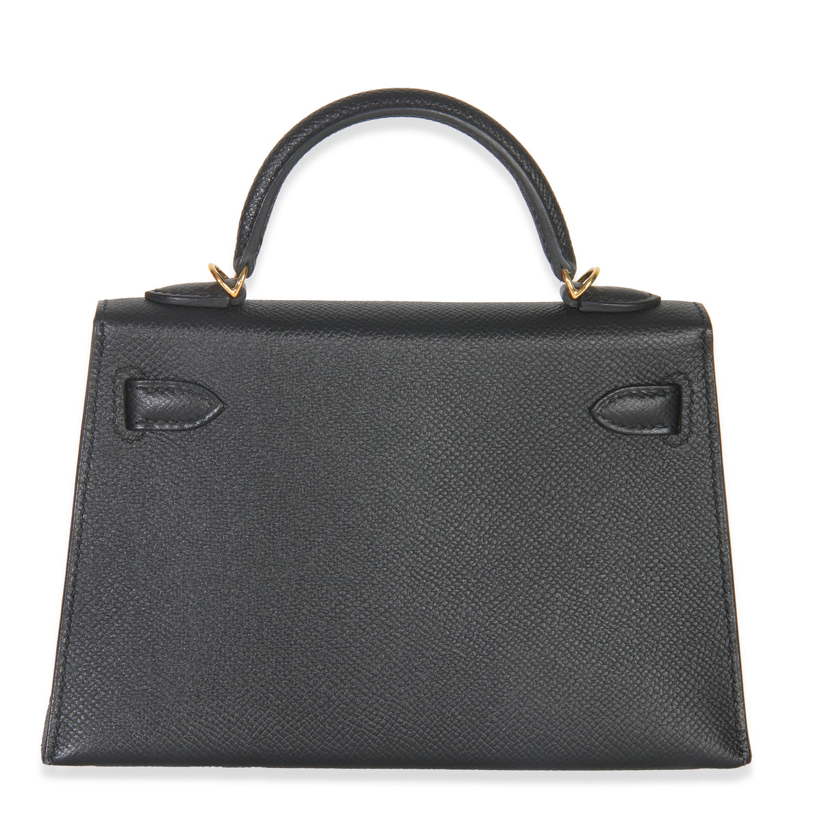 Hermès Black Epsom Sellier Mini Kelly II 20 GHW Handbag stamp
