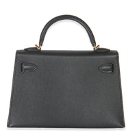 Hermès Black Epsom Sellier Mini Kelly II 20 GHW Handbag stamp