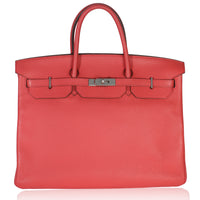 Hermès Bougainvillea Togo Birkin 40 PHW Handbag fv