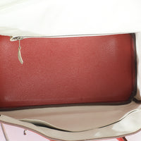 Hermès Sanguine White Clemence Verso Birkin 35 PHW Handbag ad2