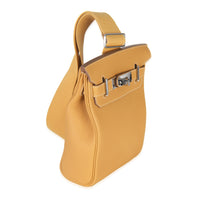 Hermès Naturel Sable Togo Hac A Dos PM PHW Handbag stamp