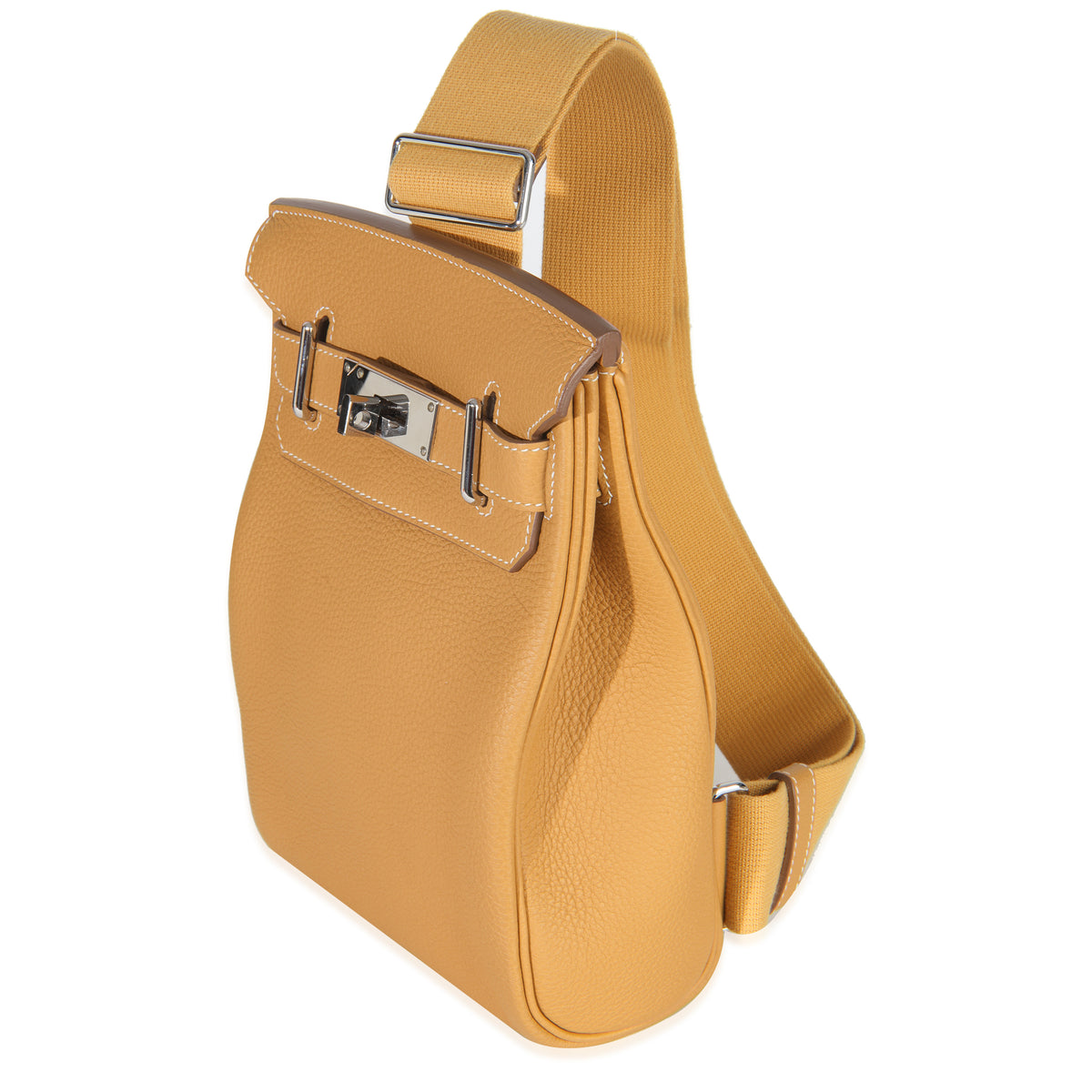 Hermès Naturel Sable Togo Hac A Dos PM PHW Handbag sv