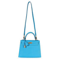 Hermès Blue Frida Epsom Sellier Kelly 25 GHW Handbag av