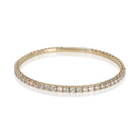 myGemma Yellow Gold Diamond Flexible Bangle Bracelet fv