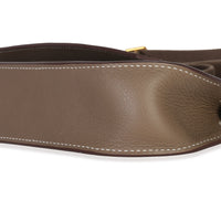 Hermès Etoupe Evercolor Mini Jypsiere GHW Handbag clasp