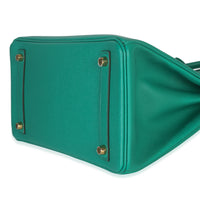 Hermès Vert Jade Epsom Birkin 30 GHW Handbag box