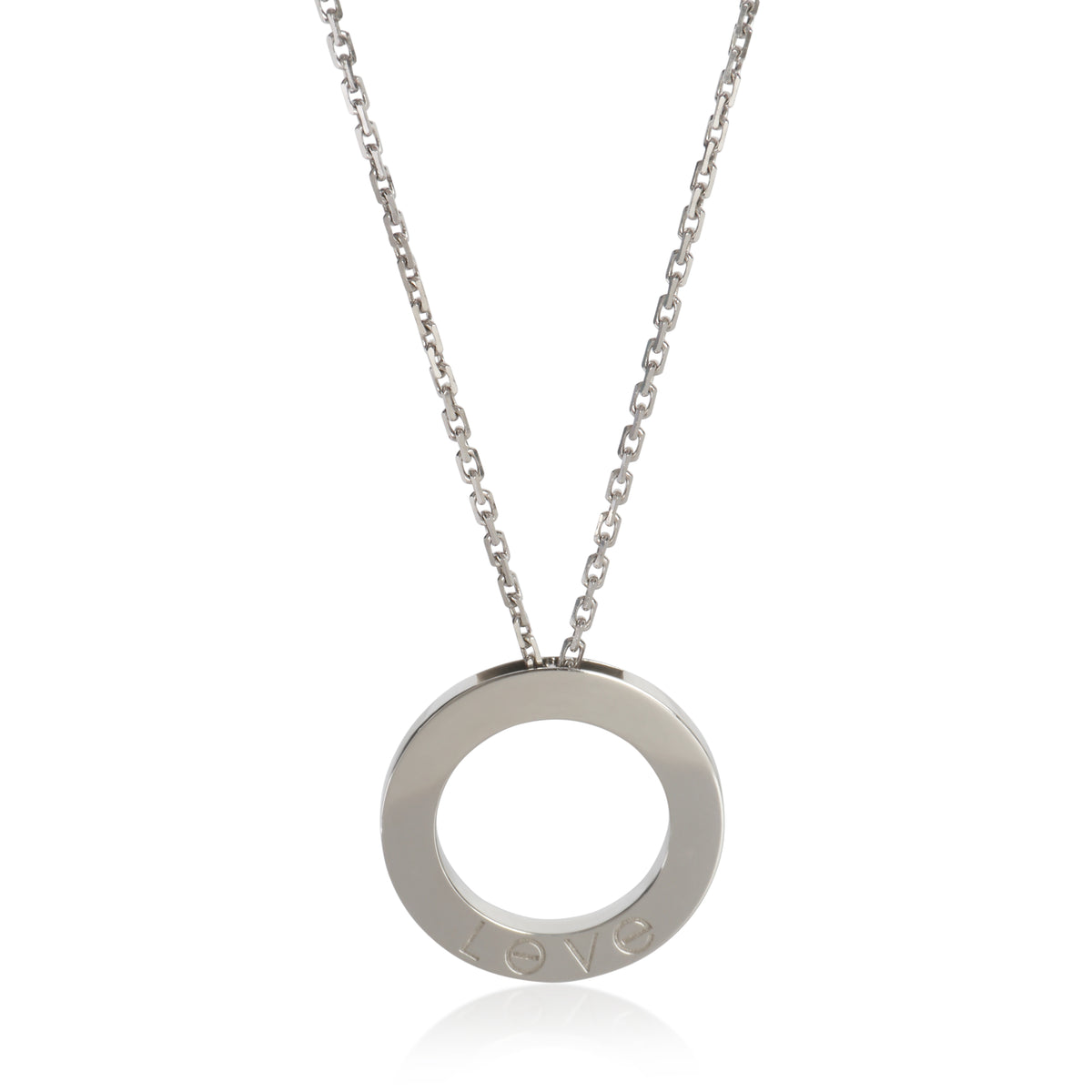 Cartier White Gold  Love Necklace av