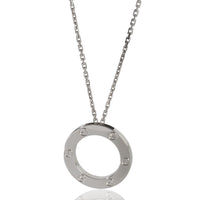 Cartier White Gold  Love Necklace fv