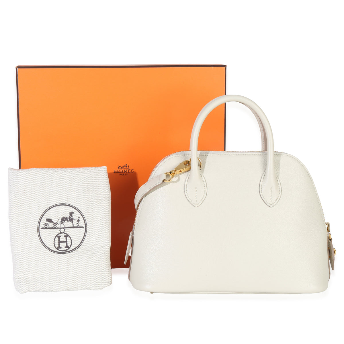 Hermès Beton Evercolor 1923 Bolide 25 GHW Handbag ad3