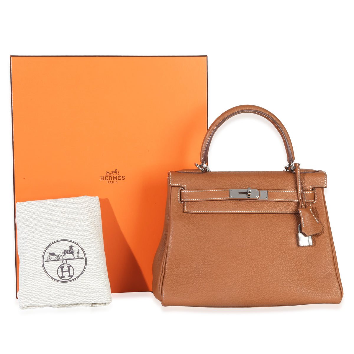 Hermès Gold Togo Retourne Kelly 28 GHW Handbag av