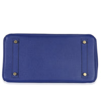 Hermès Bleu Electrique Epsom Birkin 30 GHW Handbag stamp