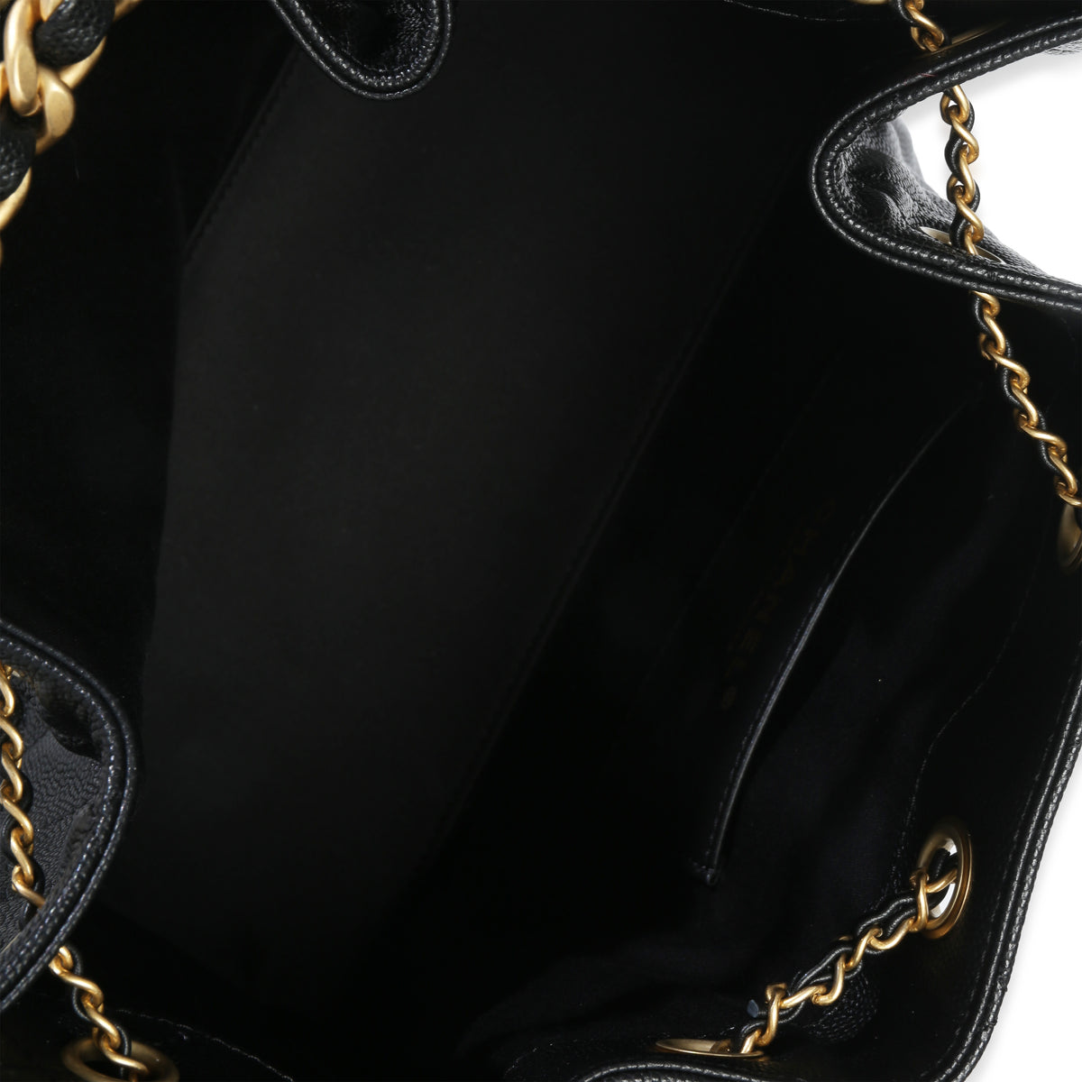 Chanel Black Quilted Caviar Small  25 Hobo Handbag Handbag ad1