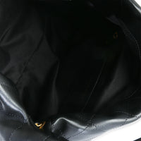 Chanel 26C Black Quilted Calfskin Large Hobo Handbag av