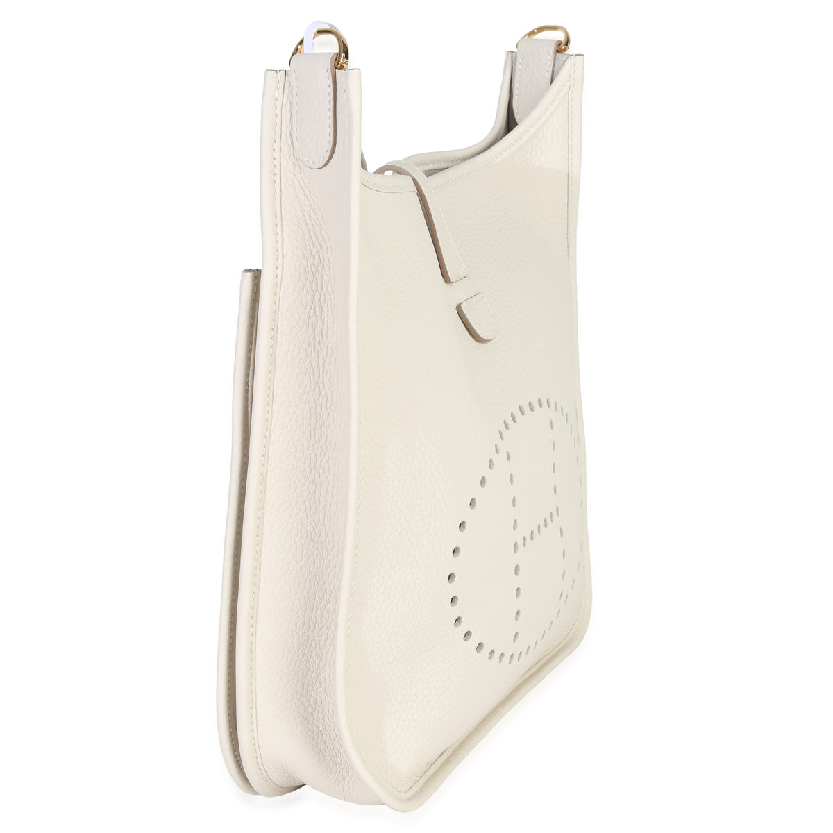 Hermès Craie Clemence Evelyne III PM GHW Handbag pv