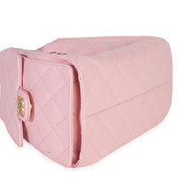 Chanel Pink Quilted Caviar Small  25 Hobo Handbag Handbag clasp