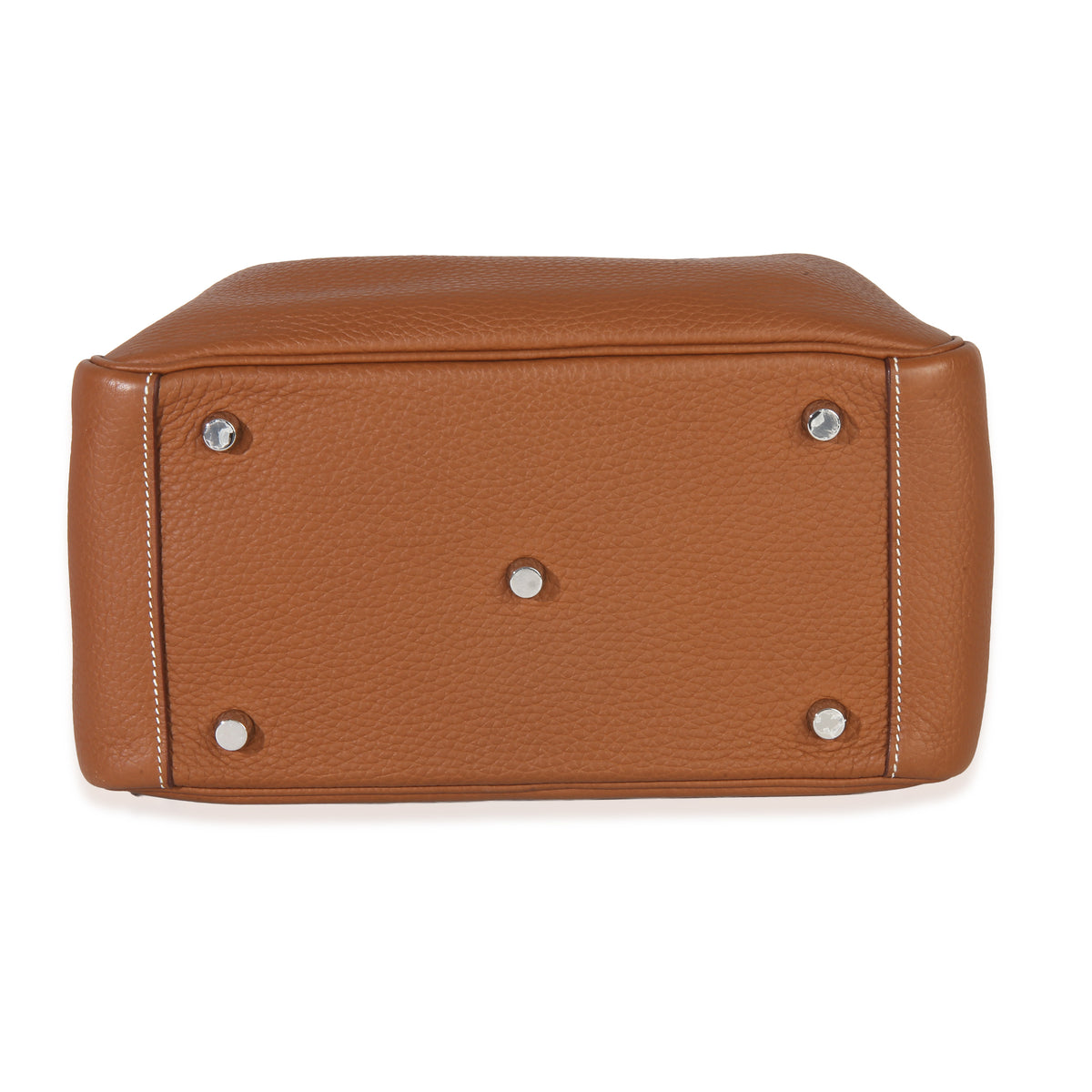 Hermès Gold Clemence Lindy 26 PHW Handbag stamp