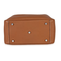 Hermès Gold Clemence Lindy 26 PHW Handbag stamp