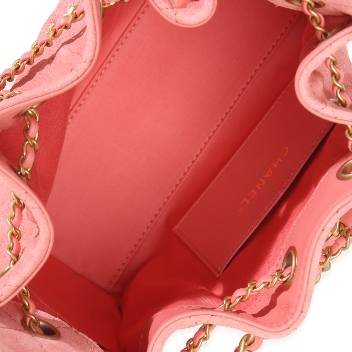 Chanel Pink Quilted Suede Mini  25 Hobo Handbag ad1