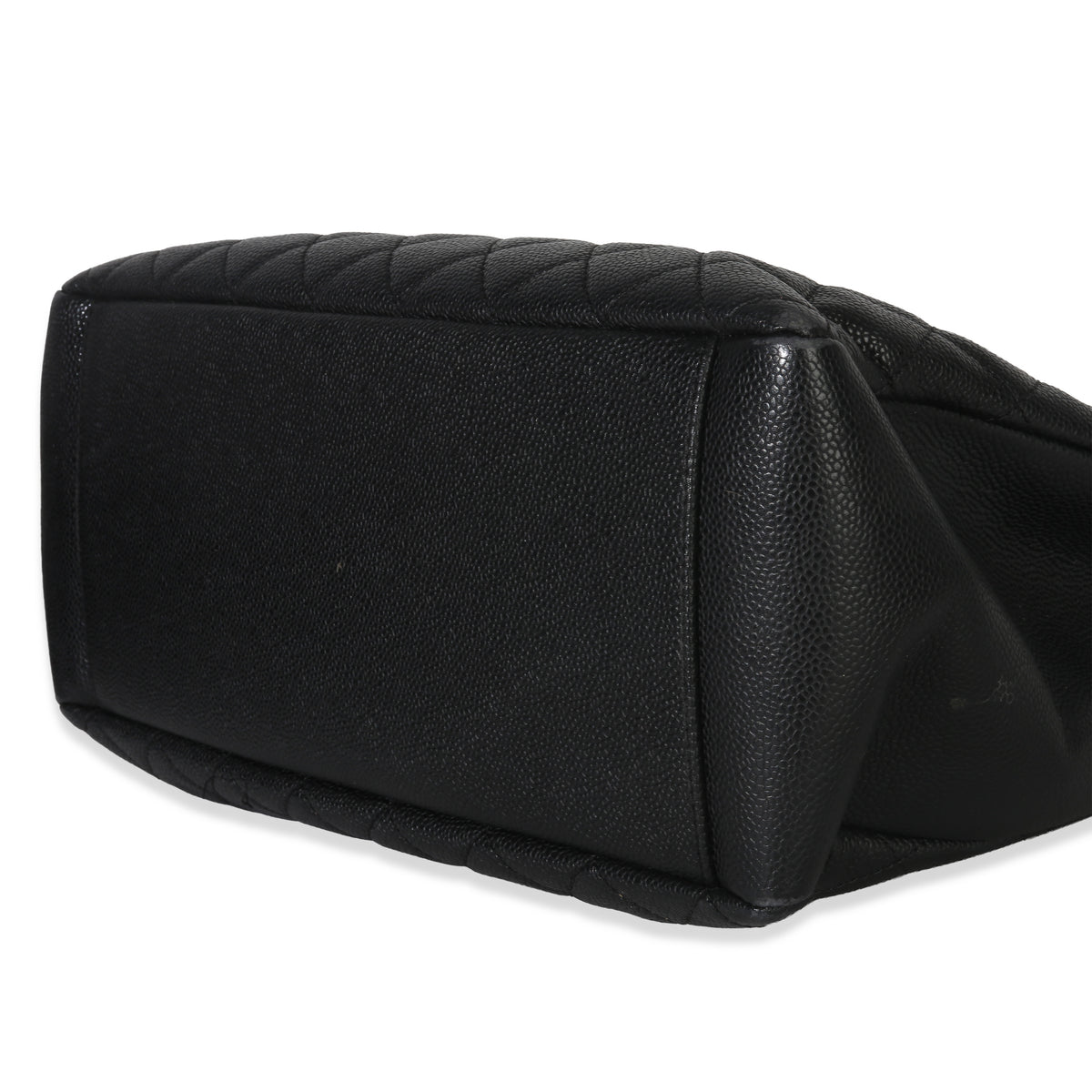 Chanel Black Quilted Caviar Grand Shopper Tote Handbag box