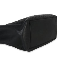 Chanel Black Quilted Caviar Grand Shopper Tote Handbag clasp