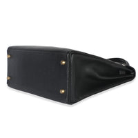 Hermès Vintage Black Ardennes Kelly 32 GHW Handbag box