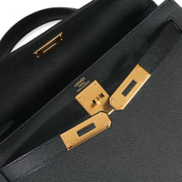 Hermès Black Epsom Kelly Sellier 28 GHW Handbag ad2
