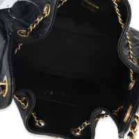 Chanel Black Quilted Caviar Mini  25 Hobo Handbag Handbag ad1