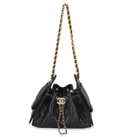 Chanel Black Quilted Caviar Mini  25 Hobo Handbag Handbag av