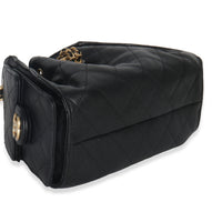 Chanel Black Quilted Caviar Mini  25 Hobo Handbag Handbag clasp