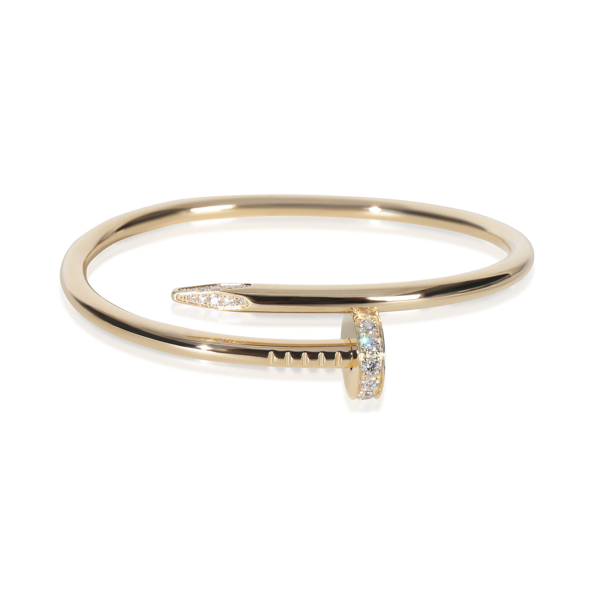 Cartier Yellow Gold Diamond Juste Un Clou Bracelet fv