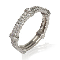 David Yurman Platinum Diamond Band bv